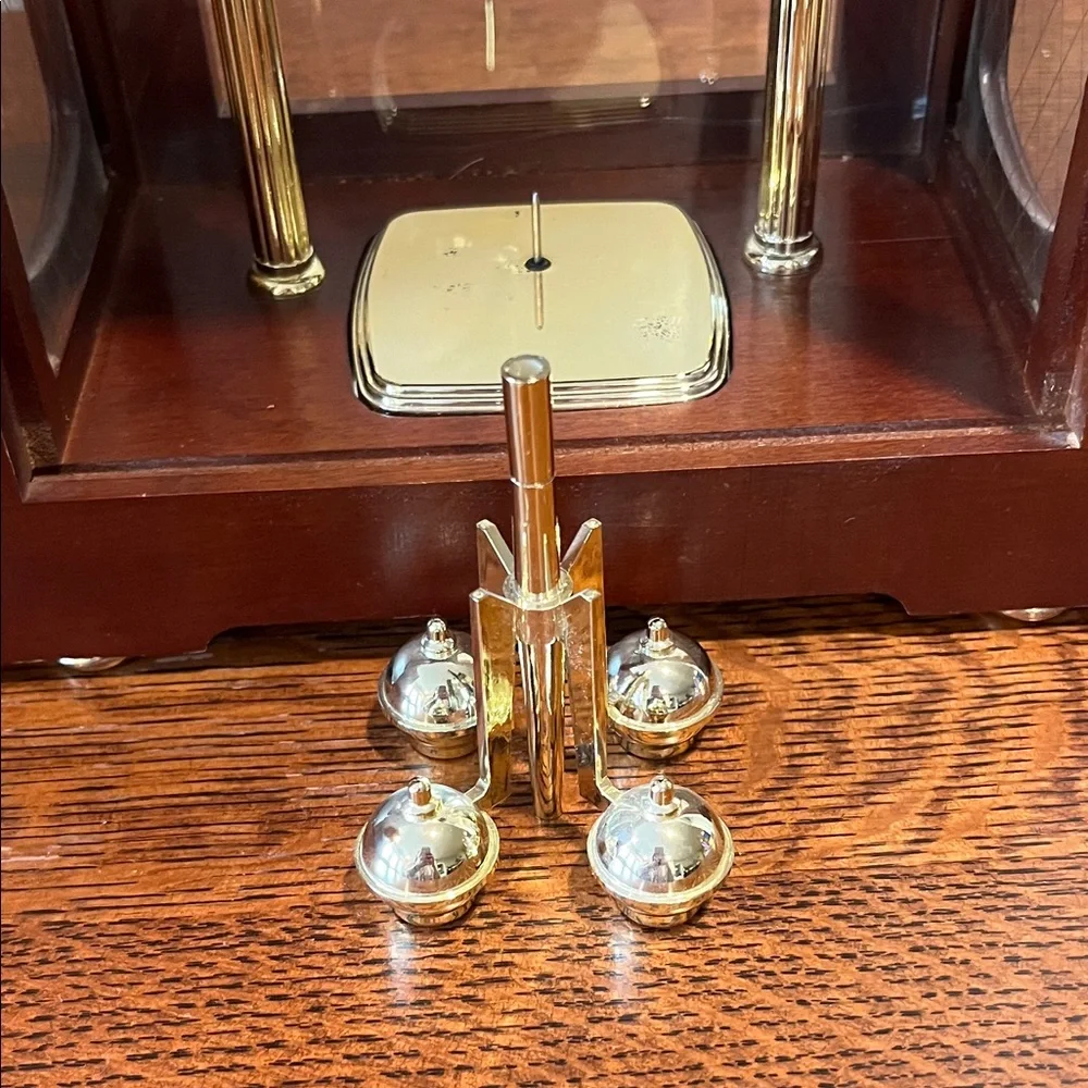 Bulova Walnut Finish Mantel Clock